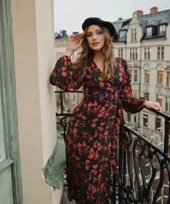 Dry Lake Kita Dress Rusty Print