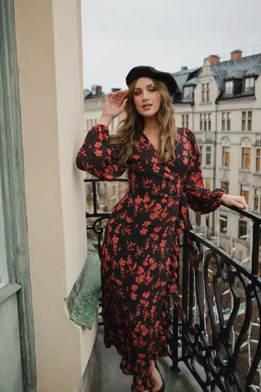 Dry Lake Kita Dress Rusty Print