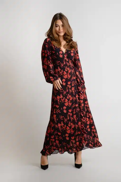 Dry Lake Kita Dress Rusty Print
