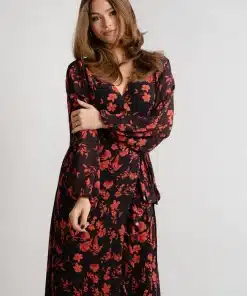 Dry Lake Kita Dress Rusty Print