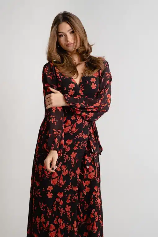 Dry Lake Kita Dress Rusty Print