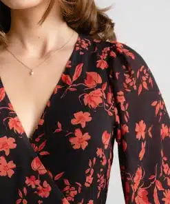 Dry Lake Kita Dress Rusty Print