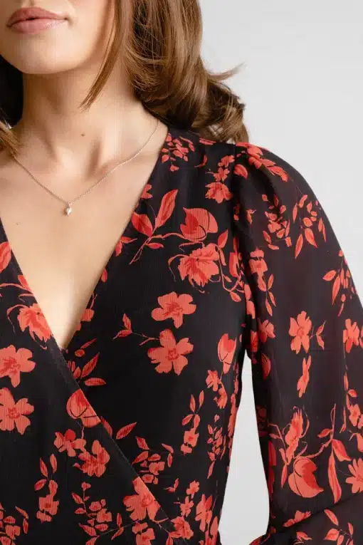 Dry Lake Kita Dress Rusty Print