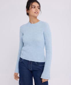 Envii Enhack Knit Whiteblue Melange