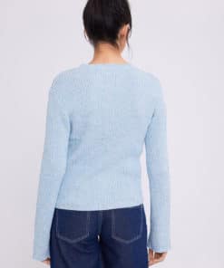 Envii Enhack Knit Whiteblue Melange