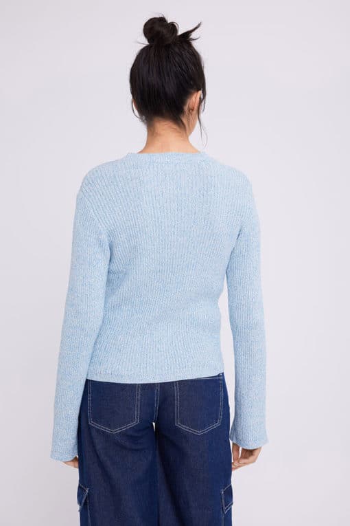 Envii Enhack Knit Whiteblue Melange