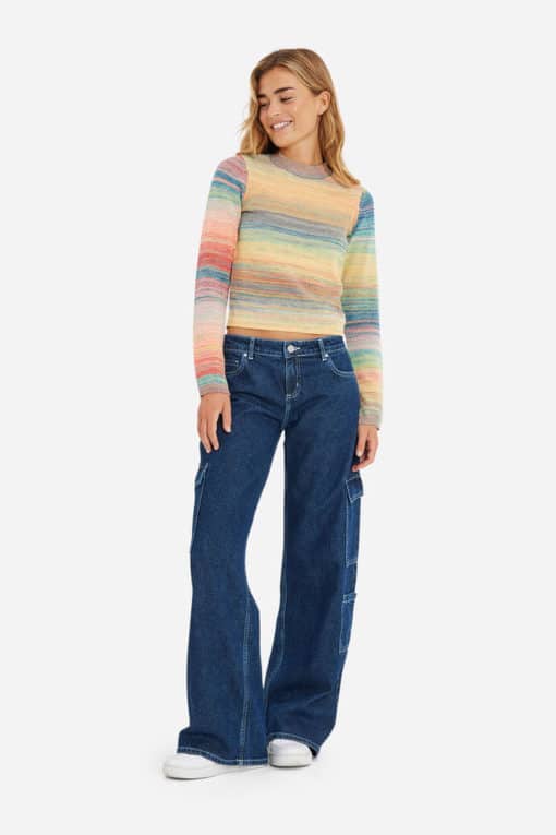 Envii Enpolo O-Neck Knit Rainbow Space Dye