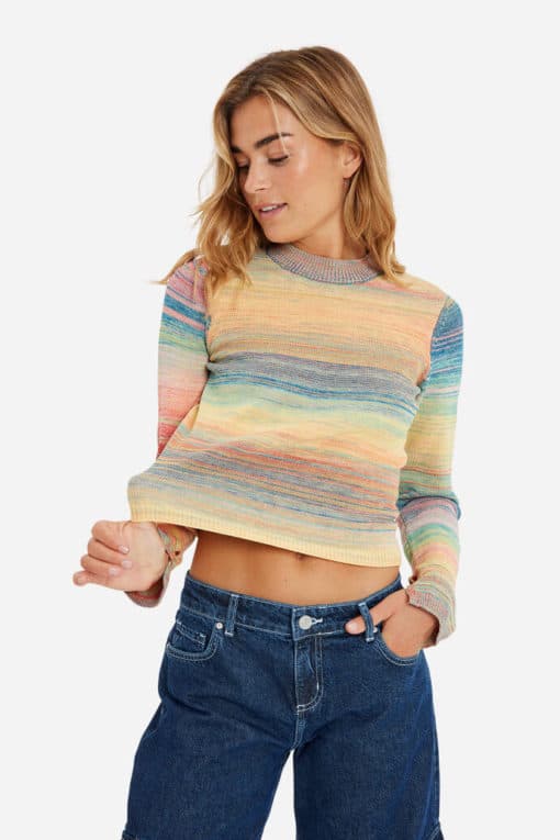 Envii Enpolo O-Neck Knit Rainbow Space Dye