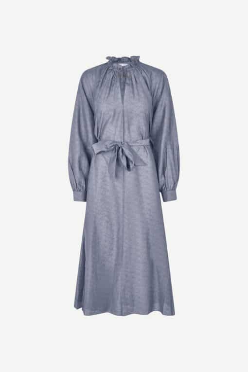 Samsoe & Samsoe Karookhi Long Dress Blue Granite Whizz