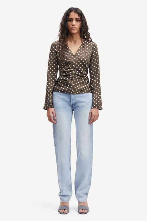 Samsoe & Samsoe Ivanka Blouse Dott Brown