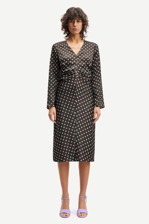 Samsoe & Samsoe Ivanka Dress Dott Brown