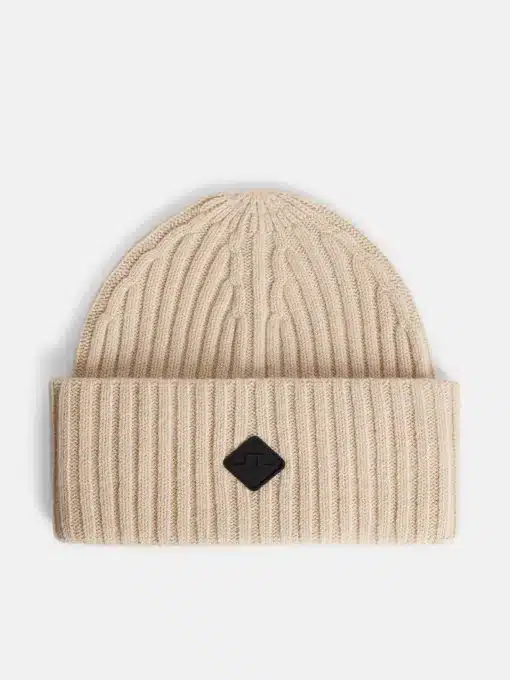 J.Lindeberg Jive Wool Beanie Oyster Gray