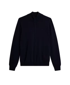 J.Lindeberg Kiyan Quarter Zip Sweater Navy