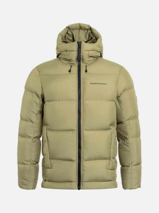 Peak Performance Rivel Down Jacket Men Snap Green