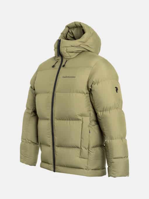 Peak Performance Rivel Down Jacket Men Snap Green