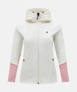 Peak Performance Rider Zip Hood Women Vintage White/Warm Blush