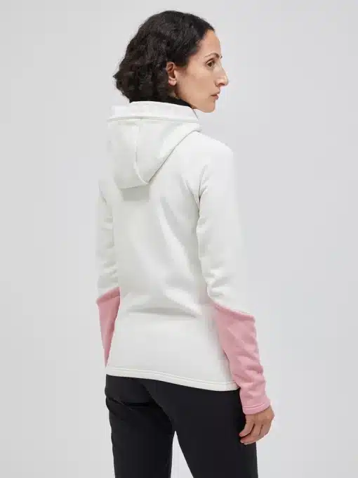 Peak Performance Rider Zip Hood Women Vintage White/Warm Blush