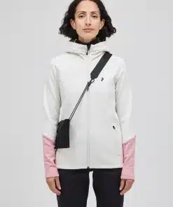 Peak Performance Rider Zip Hood Women Vintage White/Warm Blush
