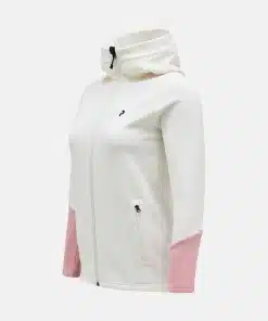 Peak Performance Rider Zip Hood Women Vintage White/Warm Blush