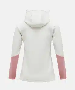 Peak Performance Rider Zip Hood Women Vintage White/Warm Blush