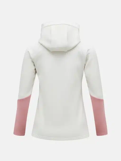 Peak Performance Rider Zip Hood Women Vintage White/Warm Blush