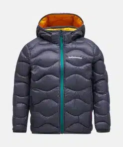 Peak Performance Helium Down Hood Jacket Junior Motion Grey