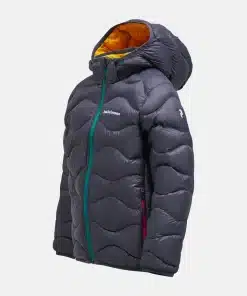 Peak Performance Helium Down Hood Jacket Junior Motion Grey