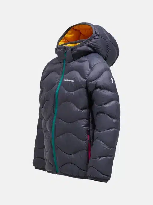 Peak Performance Helium Down Hood Jacket Junior Motion Grey