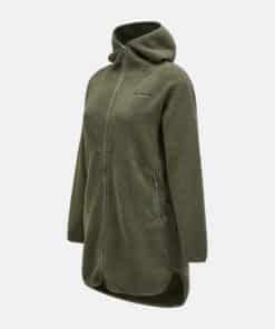 Peak Performance Pile Long Zip Women Pine Needle