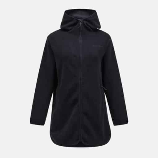 Peak Performance Pile Long Zip Women Black