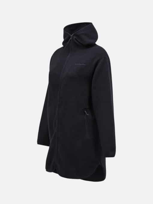 Peak Performance Pile Long Zip Women Black