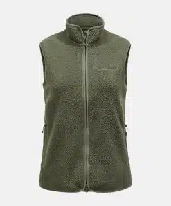 Peak Performance Pile Vest Women Pine Needle