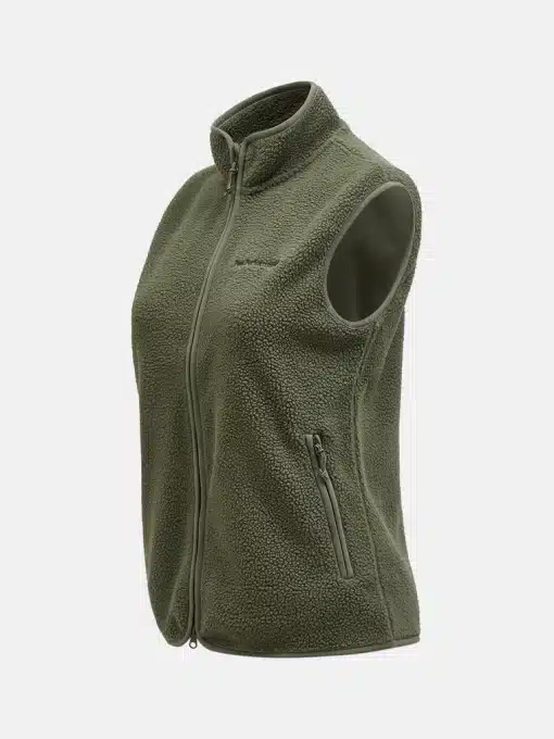 Peak Performance Pile Vest Women Pine Needle