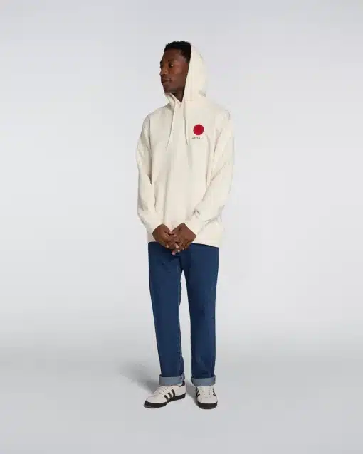 Edwin japanese Sun Hoodie Whisper White
