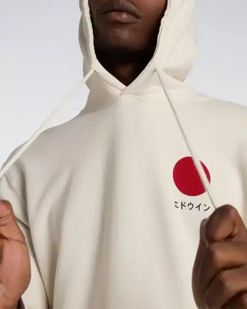 Edwin japanese Sun Hoodie Whisper White