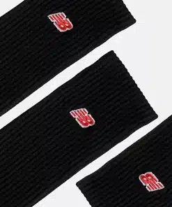 New Balance Patch Logo Crew 3 Pairs Black