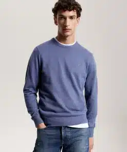Tommy Hilfiger Pima Cotton Cashmere Sweater Faded Indigo