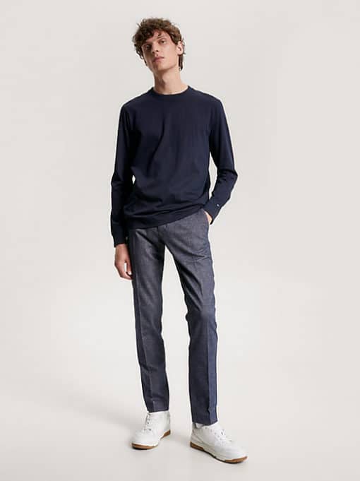 Tommy Hilfiger Essential Mercerized Ls Tee Desert Sky
