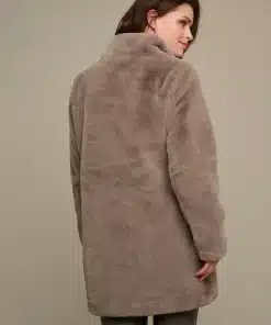 Rino & Pelle Nonna Faux Fur Coat Taupe