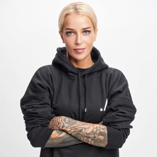 After Apparel Hoodie Oversized Black