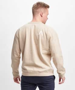 After Apparel Sweatshirt With Cutting Seams Beige