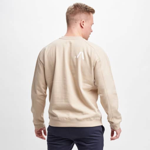 After Apparel Sweatshirt With Cutting Seams Beige