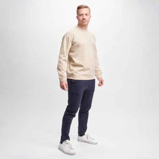After Apparel Sweatshirt With Cutting Seams Beige