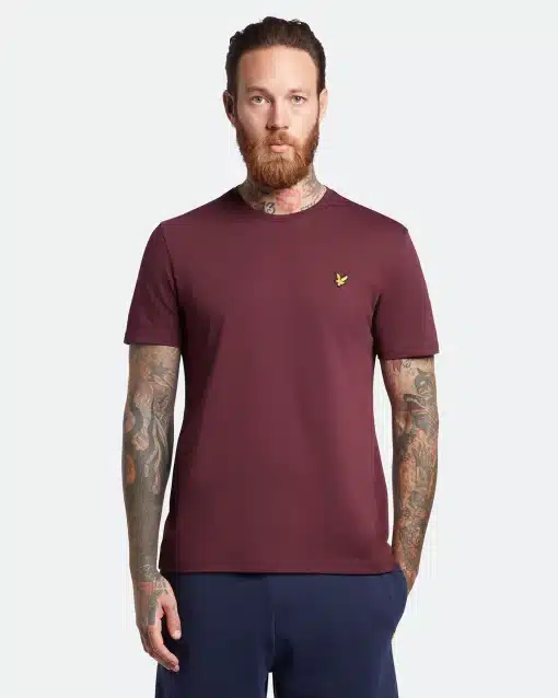 Lyle & Scott Plain T-shirt Burgundy