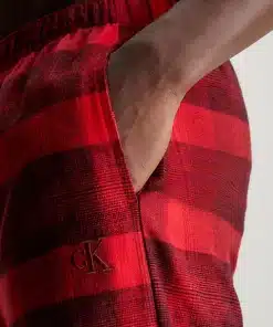 Calvin Klein Flannel Pyjama Pants Gradient Chck_rouge/Black
