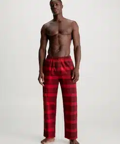 Calvin Klein Flannel Pyjama Pants Gradient Chck_rouge/Black