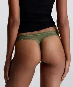 Calvin Klein Thong 3-Pack Thyme/Ash Rose/ Black