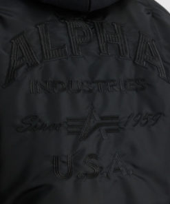 Alpha Industries MA-1 ZH Back EMB Black