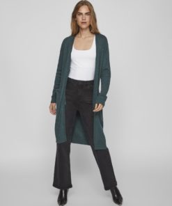 Vila Ril Long Knit Cardigan Ponderosa Pine