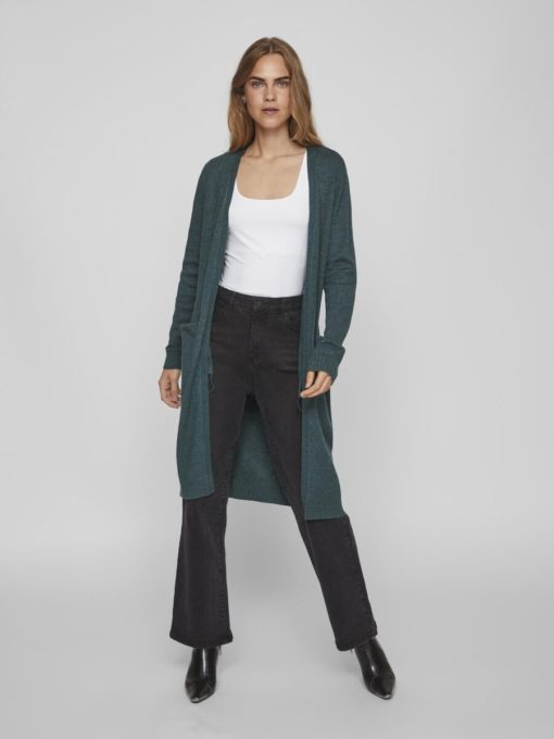 Vila Ril Long Knit Cardigan Ponderosa Pine